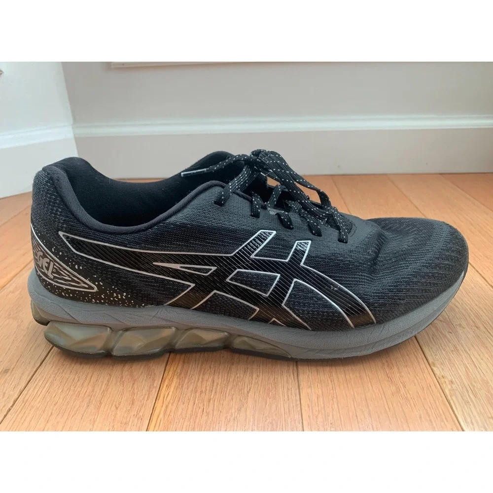ASICS Gel Running Shoes Mens Size 11‎ Gray Black Athletic FlyteFoam 1201A631